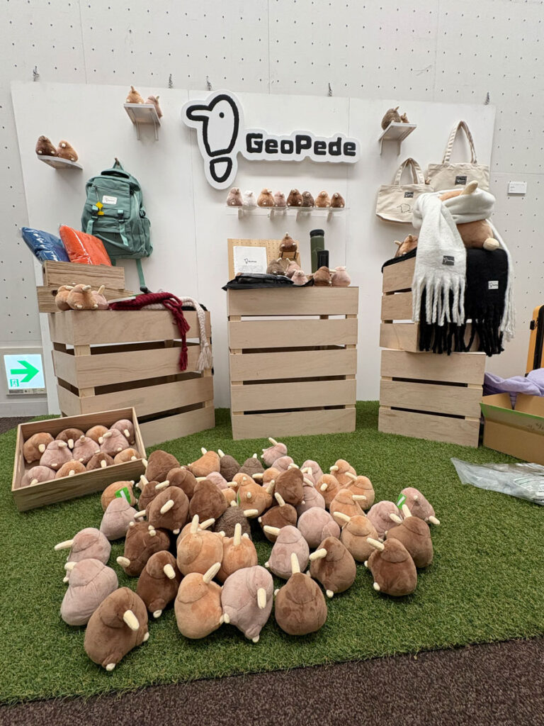 東洋美術学校 卒業制作展で展示された、キウイをモチーフにした卒業制作のデザイン作品。