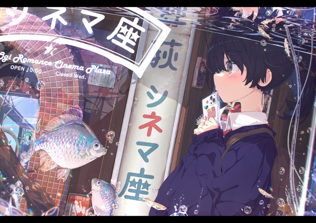 荻pote「きらめき」|絵師100人展14 出展作品