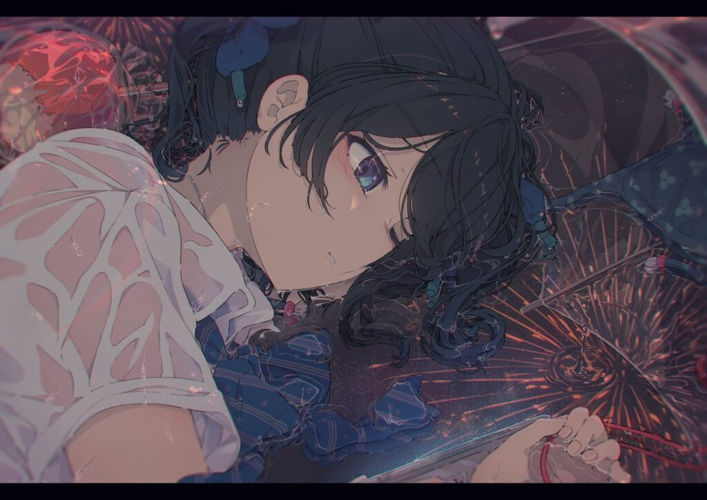 荻pote「ナツノオトシゴ」|絵師100人展16 出展作品